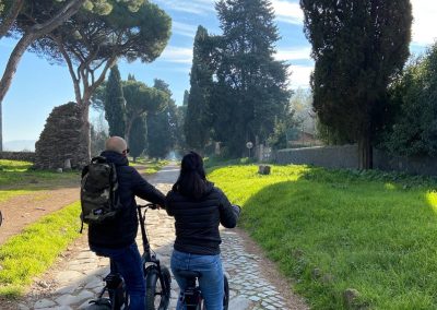Balade sur la via Appia antica à vélo